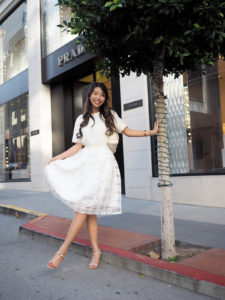 ally gong, snow angel, cute, ulzzang, asian, girl, beautiful, hair, curls, sweet, classy, innocent, kawaii, fashion, blogger, san francisco, union square, downtown, street style, chic, classic, white, how to wear white,