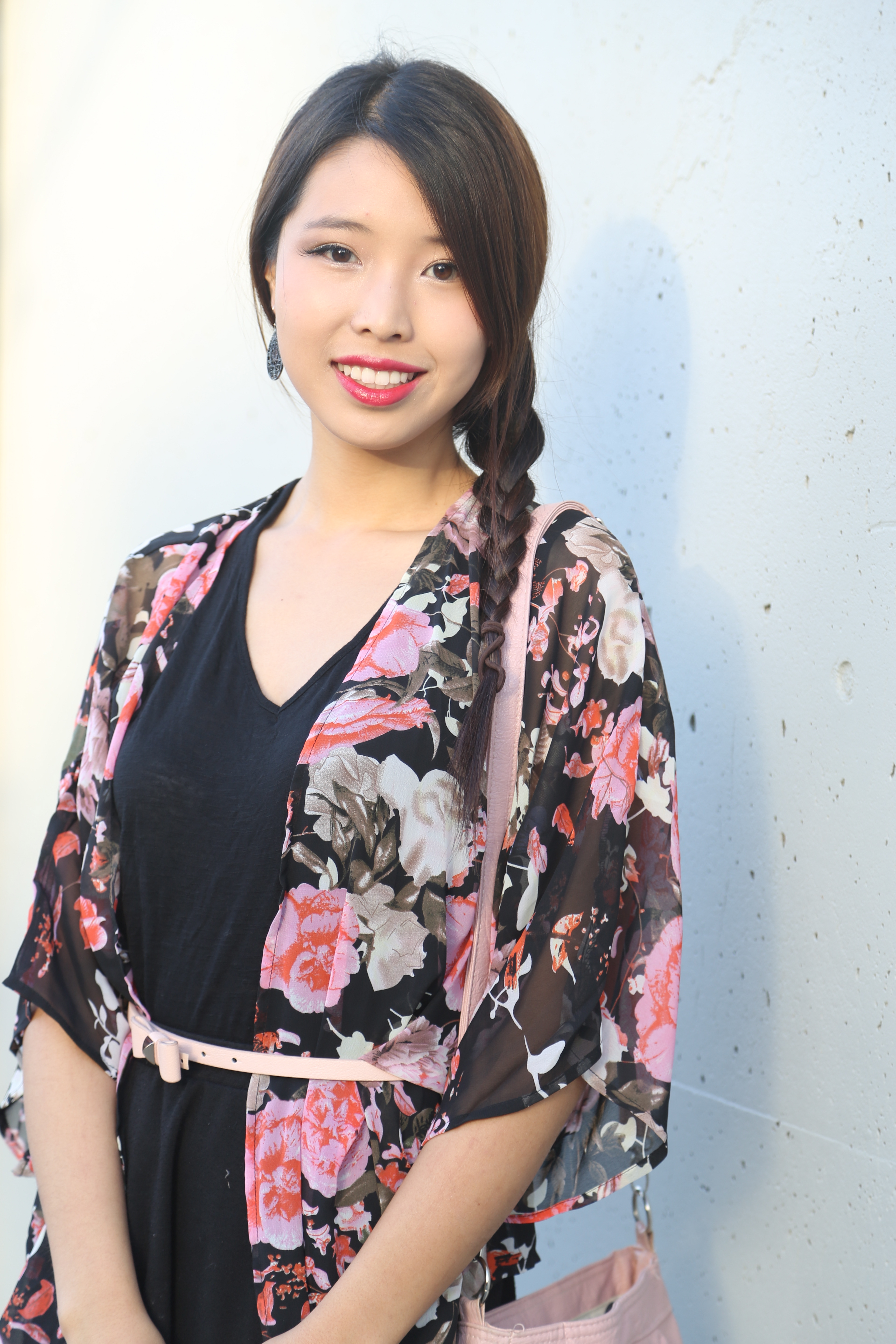 Ally Gong Black Floral Kimono Choies Review Asian Girl Japanese