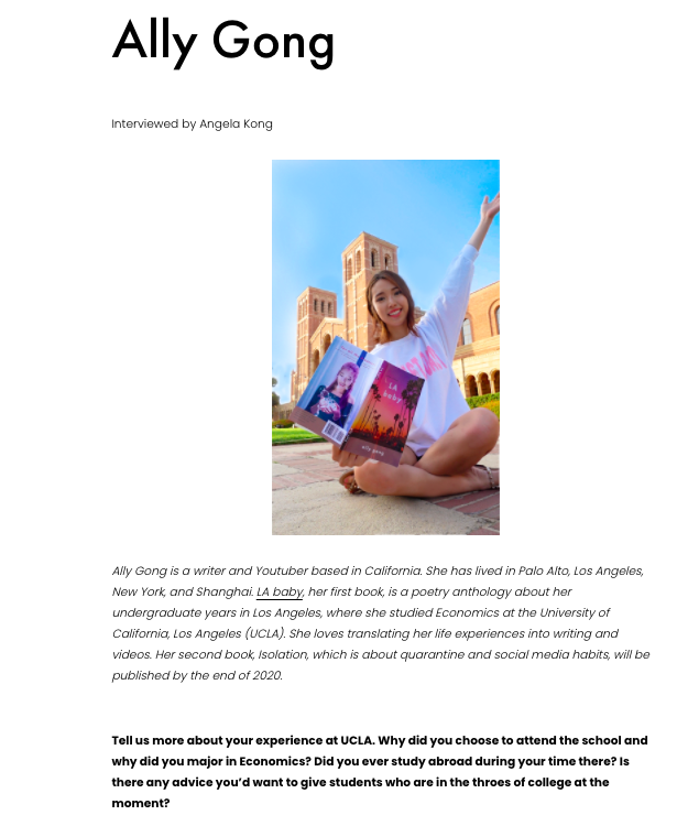 ally gong la baby ucla