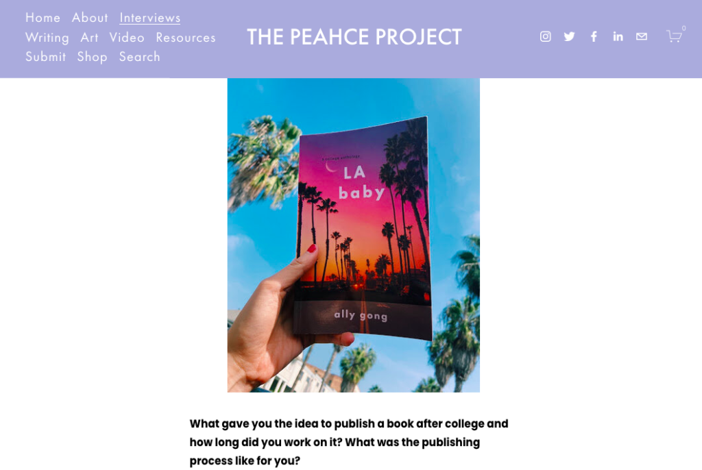 ally gong the peahce project interview